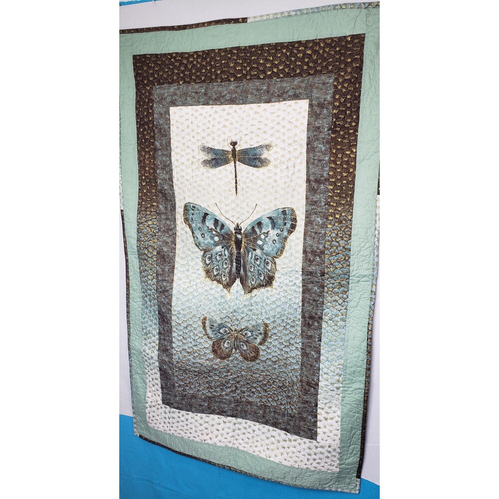 Butterfly Quilt Crib Lap 33 X 56